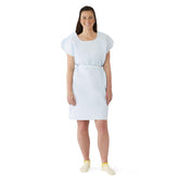 GOWN,PATIENT,DELUXE,T/P/T,BLUE,30X42